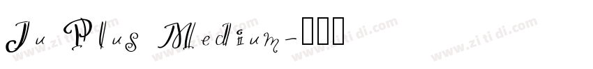 Ju Plus Medium字体转换